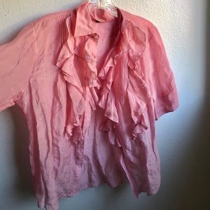 WOMENSWEAR RALPH LAUREN RUFFLED BUTTON DOWN